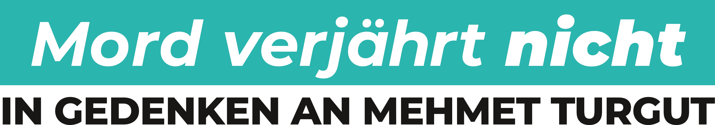 Mord verjährt nicht Logo